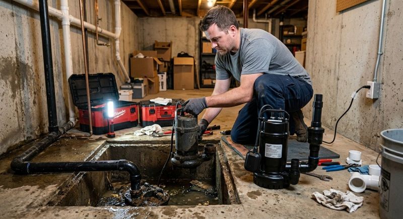 Sump Pump Relocation in Tuscaloosa, AL